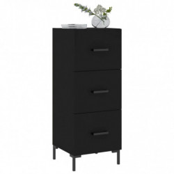 Sideboard Schwarz 34,5x34x90 cm Holzwerkstoff