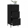 Sideboard Schwarz 34,5x34x90 cm Holzwerkstoff