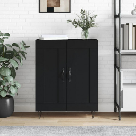 Sideboard Schwarz 69,5x34x90 cm Holzwerkstoff