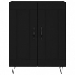 Sideboard Schwarz 69,5x34x90 cm Holzwerkstoff