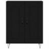 Sideboard Schwarz 69,5x34x90 cm Holzwerkstoff