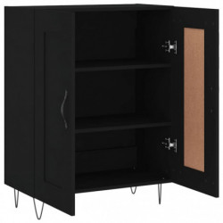 Sideboard Schwarz 69,5x34x90 cm Holzwerkstoff