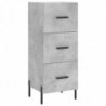 Sideboard Betongrau 34,5x34x90 cm Holzwerkstoff