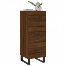 Sideboard Braun Eichen-Optik 34,5x34x90 cm Holzwerkstoff