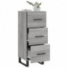 Sideboard Grau Sonoma 34,5x34x90 cm Holzwerkstoff