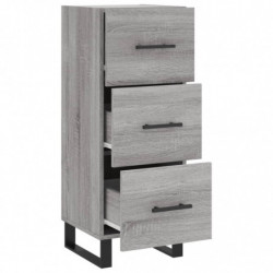 Sideboard Grau Sonoma 34,5x34x90 cm Holzwerkstoff