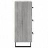 Sideboard Grau Sonoma 34,5x34x90 cm Holzwerkstoff