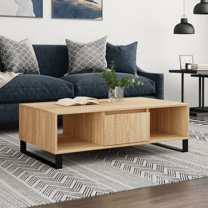 Couchtisch Sonoma-Eiche 104x60x35 cm Holzwerkstoff