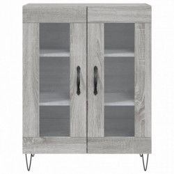 Sideboard Grau Sonoma 69,5x34x90 cm Holzwerkstoff