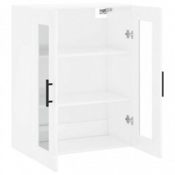 Wandschrank Hochglanz-Weiß 69,5x34x90 cm