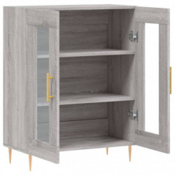 Sideboard Grau Sonoma 69,5x34x90 cm Holzwerkstoff