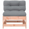 Mittelsofa mit Kissen Massivholz Douglasie