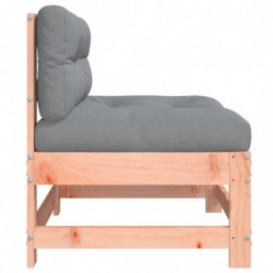 Mittelsofa mit Kissen Massivholz Douglasie