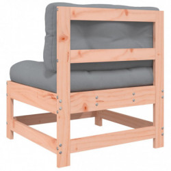 Mittelsofa mit Kissen Massivholz Douglasie