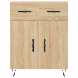 Sideboard Sonoma-Eiche 69,5x34x90 cm Holzwerkstoff