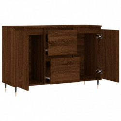 Sideboard Braun Eichen-Optik 104x35x70 cm Holzwerkstoff