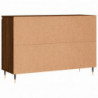 Sideboard Braun Eichen-Optik 104x35x70 cm Holzwerkstoff