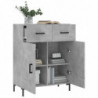 Sideboard Betongrau 69,5x34x90 cm Holzwerkstoff