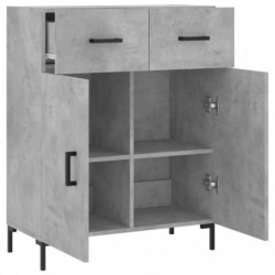 Sideboard Betongrau 69,5x34x90 cm Holzwerkstoff