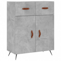 Sideboard Betongrau 69,5x34x90 cm Holzwerkstoff