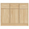 Sideboard Sonoma-Eiche 91x28x75 cm Holzwerkstoff