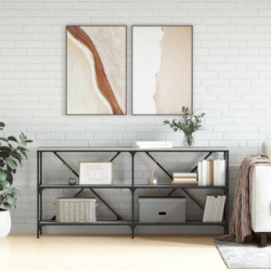 Konsolentisch Grau Sonoma 160x30x75 cm Holzwerkstoff und Eisen