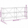 Konsolentisch Grau Sonoma 180x30x75 cm Holzwerkstoff und Eisen