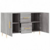 Sideboard Grau Sonoma 100x36x60 cm Holzwerkstoff