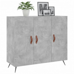 Sideboard Betongrau 90x34x80 cm Holzwerkstoff