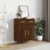 Sideboard Braun Eichen-Optik 69,5x34x90 cm Holzwerkstoff