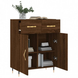 Sideboard Braun Eichen-Optik 69,5x34x90 cm Holzwerkstoff