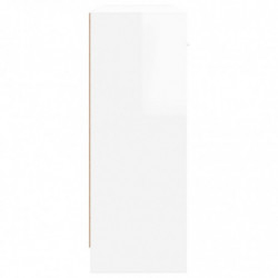 Sideboard Hochglanz-Weiß 91x28x75 cm Holzwerkstoff