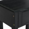 Konsolentisch mit Schubladen Schwarz 50x30x75 cm Holz Mahagoni
