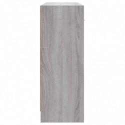 Sideboard Grau Sonoma 91x28x75 cm Holzwerkstoff
