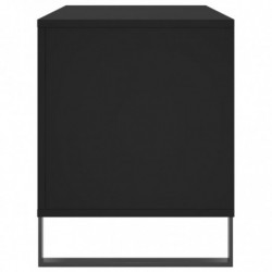 Plattenschrank Schwarz 100x38x48 cm Holzwerkstoff