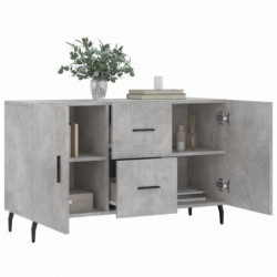 Sideboard Betongrau 100x36x60 cm Holzwerkstoff