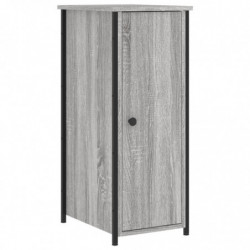 Nachttische 2 Stk. Grau Sonoma 32x42x80 cm Holzwerkstoff