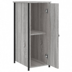 Nachttische 2 Stk. Grau Sonoma 32x42x80 cm Holzwerkstoff