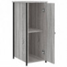 Nachttische 2 Stk. Grau Sonoma 32x42x80 cm Holzwerkstoff