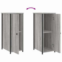 Nachttische 2 Stk. Grau Sonoma 32x42x80 cm Holzwerkstoff