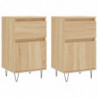 Sideboards 2 Stk. Sonoma-Eiche 40x35x70 cm Holzwerkstoff