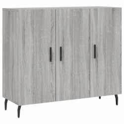 Sideboard Grau Sonoma 90x34x80 cm Holzwerkstoff