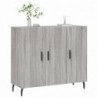 Sideboard Grau Sonoma 90x34x80 cm Holzwerkstoff