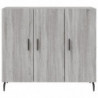 Sideboard Grau Sonoma 90x34x80 cm Holzwerkstoff