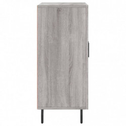 Sideboard Grau Sonoma 90x34x80 cm Holzwerkstoff