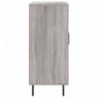 Sideboard Grau Sonoma 90x34x80 cm Holzwerkstoff