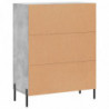 Sideboard Betongrau 69,5x34x90 cm Holzwerkstoff