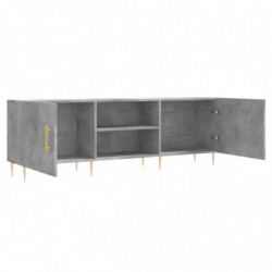 TV-Schrank Betongrau 150x30x50 cm Holzwerkstoff