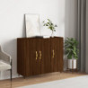 Sideboard Braun Eichen-Optik 90x34x80 cm Holzwerkstoff