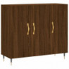 Sideboard Braun Eichen-Optik 90x34x80 cm Holzwerkstoff